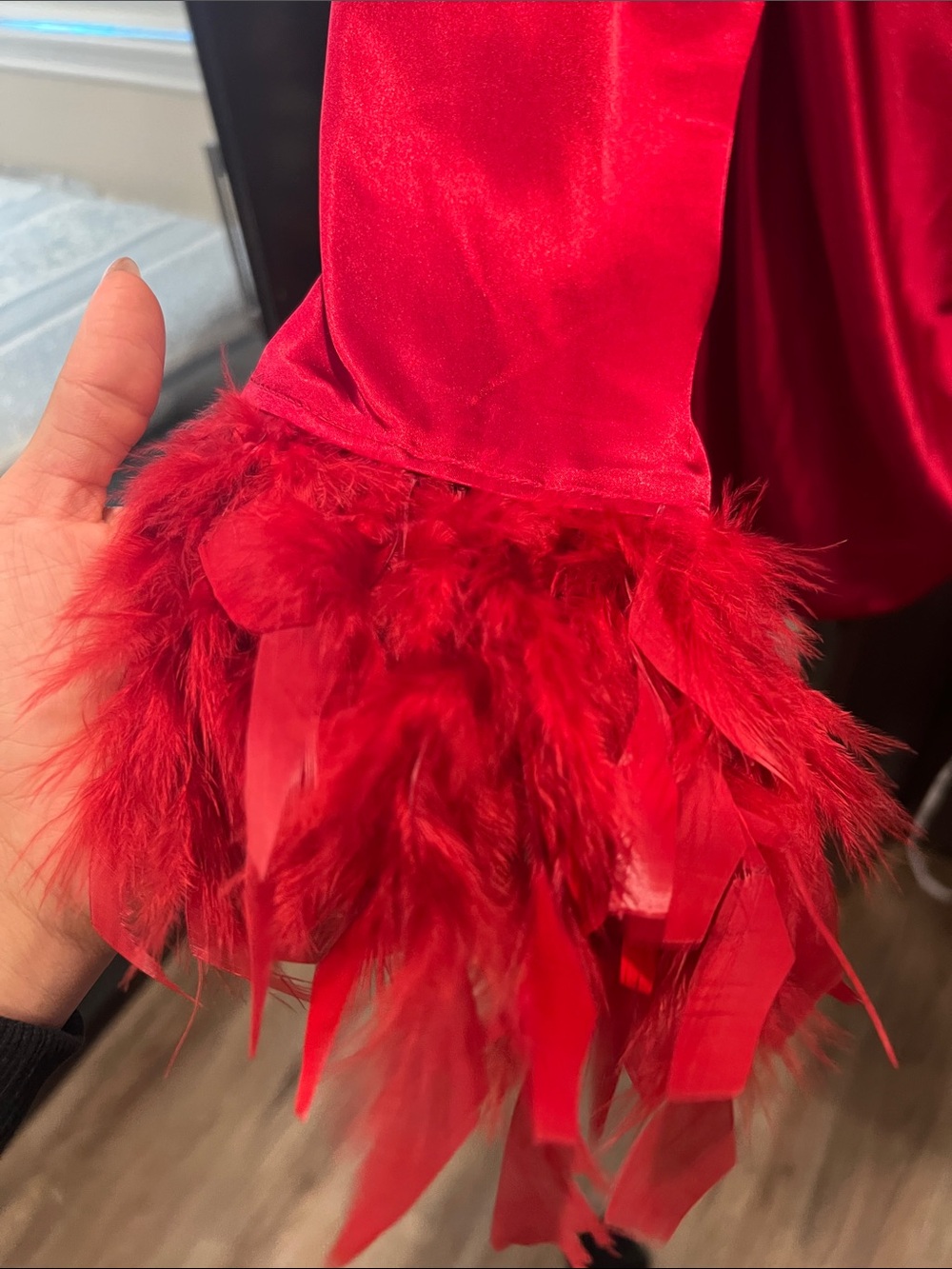 Nadine silk red mini dress - Picture 8 of 11